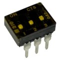 210-3LPSTFD - SWITCH SLIDE DIP SPST 100MA 20V