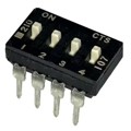 210-4ES - SWITCH SLIDE DIP SPST 100MA 20V
