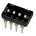 210-4MSF - SWITCH SLIDE DIP SPST 100MA 20V