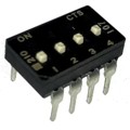 210-4MSFD - SWITCH SLIDE DIP SPST 100MA 20V