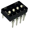 210-4ESFD - SWITCH SLIDE DIP SPST 100MA 20V