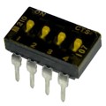 210-4MST - SWITCH SLIDE DIP SPST 100MA 20V