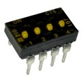 210-4MSTFD - SWITCH SLIDE DIP SPST 100MA 20V
