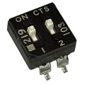 219-2ES - SWITCH SLIDE DIP SPST 100MA 20V
