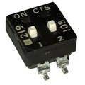 219-2ESF - SWITCH SLIDE DIP SPST 100MA 20V