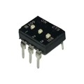 209-3MSF - SWITCH SLIDE DIP SPST 100MA 20V