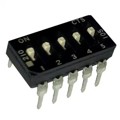 210-5MSD - SWITCH SLIDE DIP SPST 100MA 20V