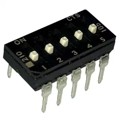 210-5ESFD - SWITCH SLIDE DIP SPST 100MA 20V