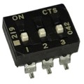 219-3MSRF - SWITCH SLIDE DIP SPST 100MA 20V