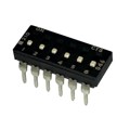 210-6LPSF - SWITCH SLIDE DIP SPST 100MA 20V