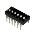 210-6ESF - SWITCH SLIDE DIP SPST 100MA 20V