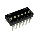 210-6MSFD - SWITCH SLIDE DIP SPST 100MA 20V