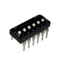 210-6ESFD - SWITCH SLIDE DIP SPST 100MA 20V
