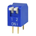 DS02-254-1L-02BE - DIP SWITCH, SPST, 2.54 PITCH, RA