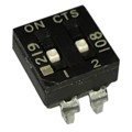 219-2LPSJF - SWITCH SLIDE DIP SPST 100MA 20V