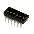210-6LPSTF - SWITCH SLIDE DIP SPST 100MA 20V