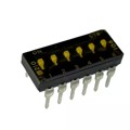210-6MSTD - SWITCH SLIDE DIP SPST 100MA 20V