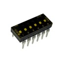 210-6LPSTFD - SWITCH SLIDE DIP SPST 100MA 20V
