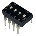 209-4LPS - SWITCH SLIDE DIP SPST 100MA 20V