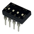 209-4LPSF - SWITCH SLIDE DIP SPST 100MA 20V