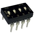 209-4MSD - SWITCH SLIDE DIP SPST 100MA 20V