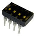 209-4MSF - SWITCH SLIDE DIP SPST 100MA 20V