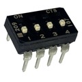 209-4MSFD - SWITCH SLIDE DIP SPST 100MA 20V