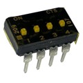 209-4MSTFD - SWITCH SLIDE DIP SPST 100MA 20V