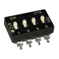 219-4ES - SWITCH SLIDE DIP SPST 100MA 20V