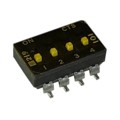 219-4MSTF - SWITCH SLIDE DIP SPST 100MA 20V