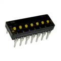 210-7MSTFD - SWITCH SLIDE DIP SPST 100MA 20V
