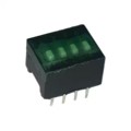 208-4LPST - SWITCH SLIDE DIP SPST 50MA 24V