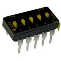 209-5MSTD - SWITCH SLIDE DIP SPST 100MA 20V