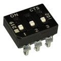219-3LPSJRF - SWITCH SLIDE DIP SPST 100MA 20V