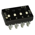 219-4LPSJF - SWITCH SLIDE DIP SPST 100MA 20V