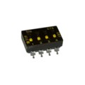 219-4LPSTROFF - SWITCH SLIDE DIP SPST 100MA 20V