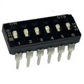 209-6LPSD - SWITCH SLIDE DIP SPST 100MA 20V