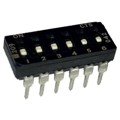 209-6LPSFD - SWITCH SLIDE DIP SPST 100MA 20V