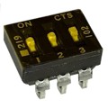 219-3LPSTJR - SWITCH SLIDE DIP SPST 100MA 20V