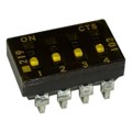 219-4LPSTJF - SWITCH SLIDE DIP SPST 100MA 20V