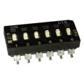 219-6LPSR - SWITCH SLIDE DIP SPST 100MA 20V