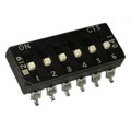 219-6MSF - SWITCH SLIDE DIP SPST 100MA 20V