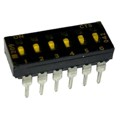 209-6LPSTD - SWITCH SLIDE DIP SPST 100MA 20V