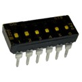 209-6LPSTFD - SWITCH SLIDE DIP SPST 100MA 20V