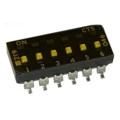 219-6LPSTRF - SWITCH SLIDE DIP SPST 100MA 20V