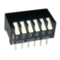 195-6MSN - SWITCH PIANO DIP SPST 50MA 24V