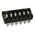 219-6MSJ - SWITCH SLIDE DIP SPST 100MA 20V