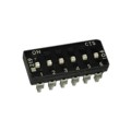 219-6MSJF - SWITCH SLIDE DIP SPST 100MA 20V