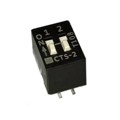 204-2S - SWITCH SLIDE DIP SPST 50MA 24V