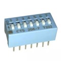 206-7LPST - SWITCH SLIDE DIP SPST 50MA 24V